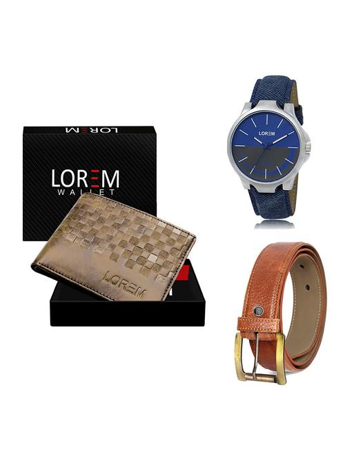 belt, wallet & watch gift combo - 19369656 - Very Small Image - 1