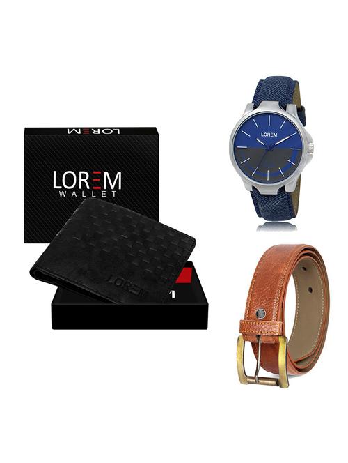 belt, wallet & watch gift combo - 19369659 - Very Small Image - 1