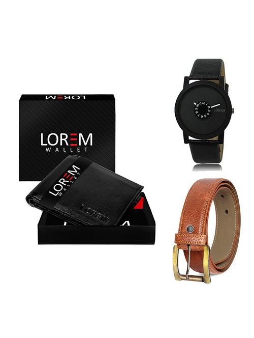 belt, wallet & watch gift combo - 19369680 - Very Small Image - 1