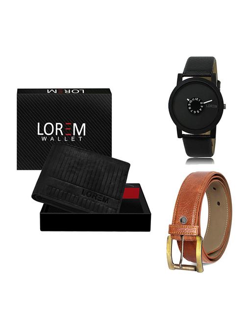 belt, wallet & watch gift combo - 19369696 - Very Small Image - 1