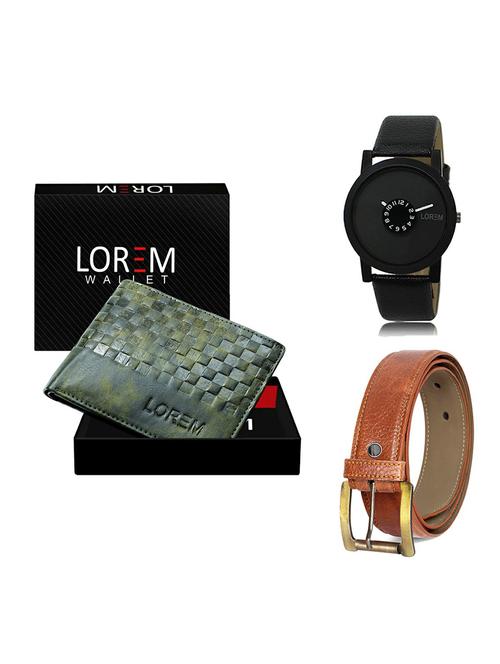 belt, wallet & watch gift combo - 19369703 - Very Small Image - 1