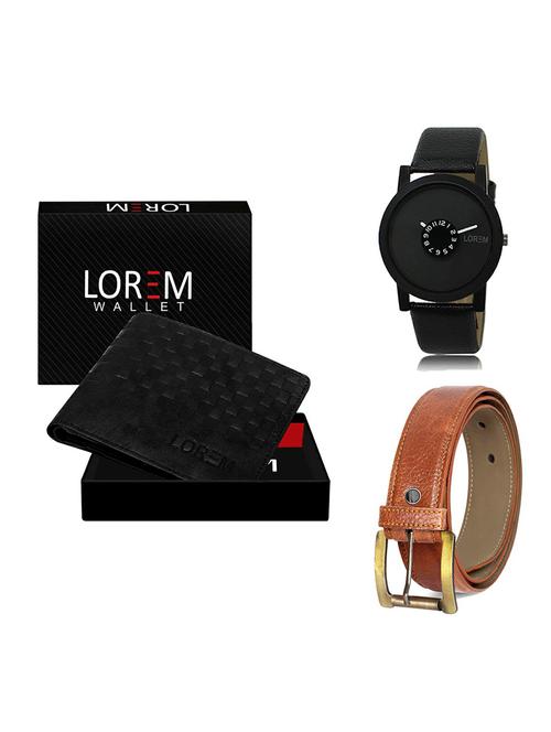 belt, wallet & watch gift combo - 19369704 - Very Small Image - 1