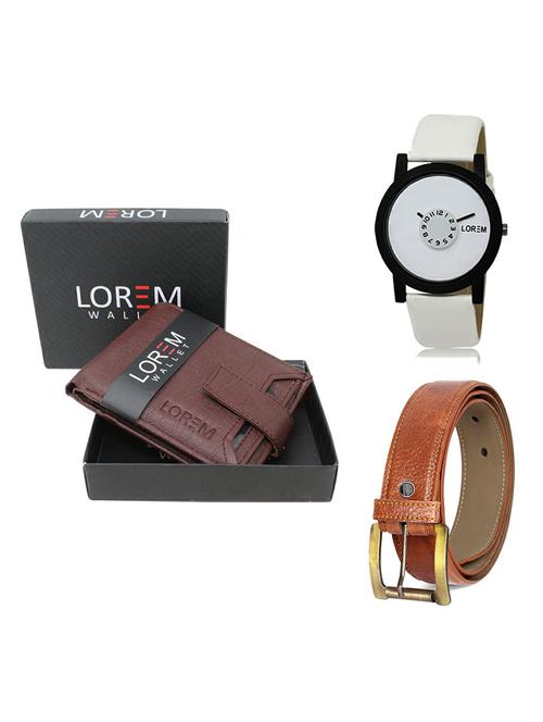 belt, wallet & watch gift combo - 19369719 - Very Small Image - 1