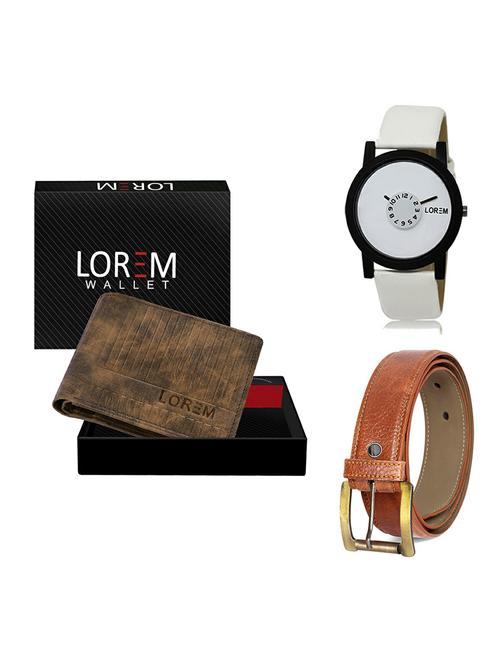 belt, wallet & watch gift combo - 19369738 - Very Small Image - 1