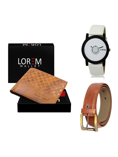 belt, wallet & watch gift combo - 19369747 - Very Small Image - 1