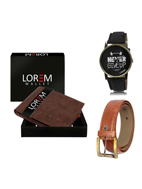belt, wallet & watch gift combo - 19369767 - Very Small Image - 1