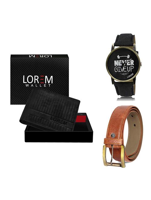 belt, wallet & watch gift combo - 19369786 - Very Small Image - 1