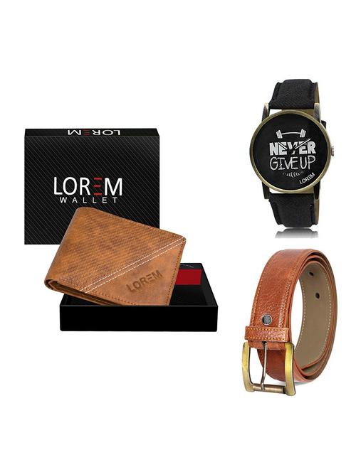 belt, wallet & watch gift combo - 19369788 - Very Small Image - 1