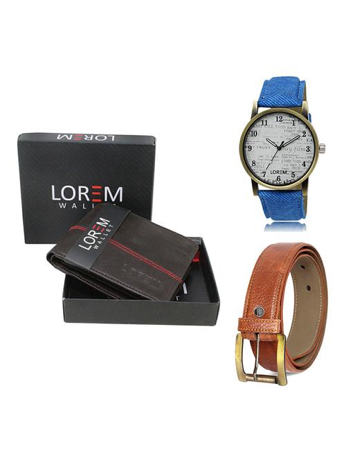 belt, wallet & watch gift combo - 19369807 - Very Small Image - 1