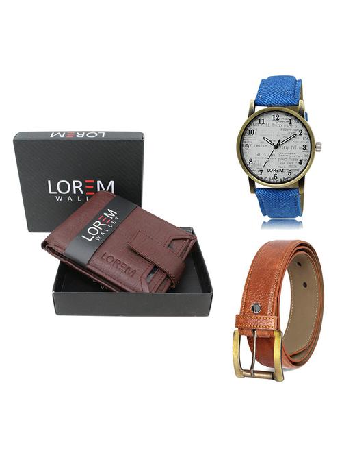 belt, wallet & watch gift combo - 19369809 - Very Small Image - 1