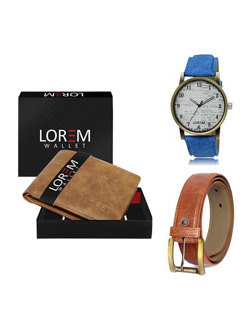 belt, wallet & watch gift combo - 19369813 - Very Small Image - 1