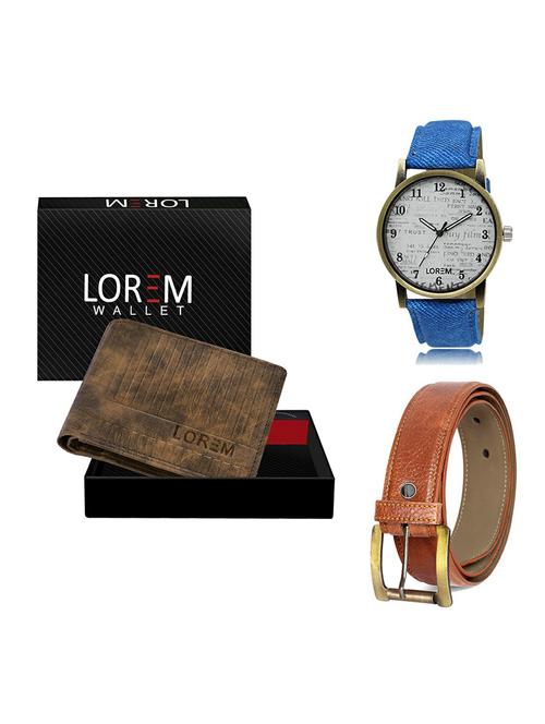 belt, wallet & watch gift combo - 19369828 - Very Small Image - 1