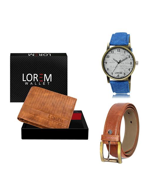 belt, wallet & watch gift combo - 19369829 - Very Small Image - 1