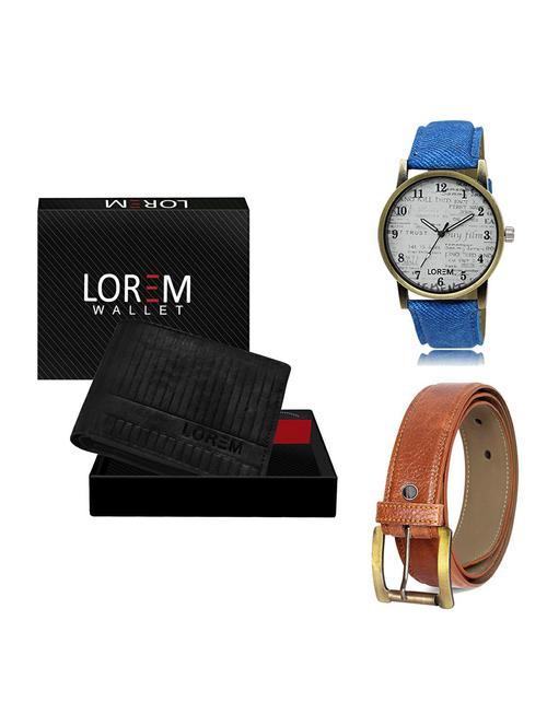 belt, wallet & watch gift combo - 19369831 - Very Small Image - 1