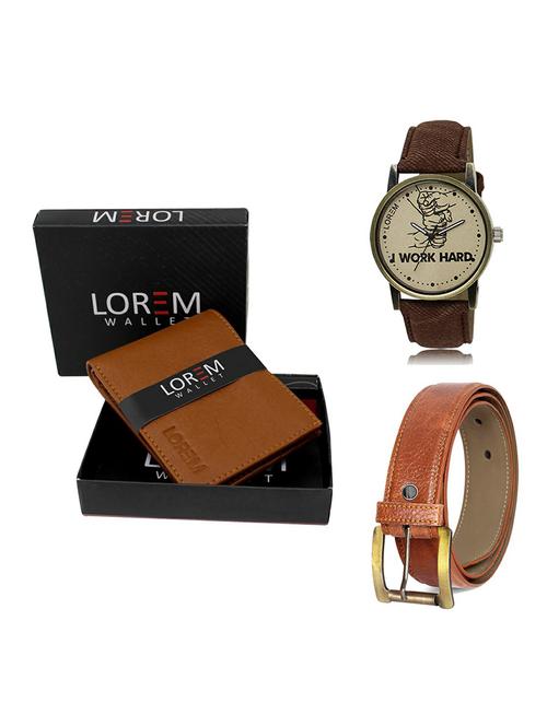 belt, wallet & watch gift combo - 19369848 - Very Small Image - 1