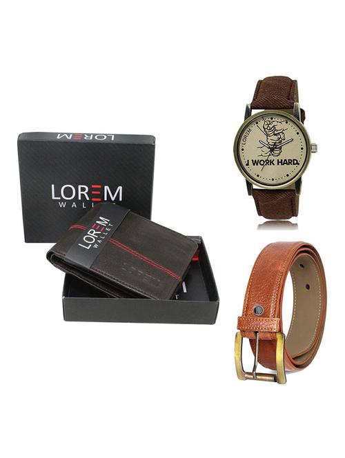 belt, wallet & watch gift combo - 19369852 - Very Small Image - 1