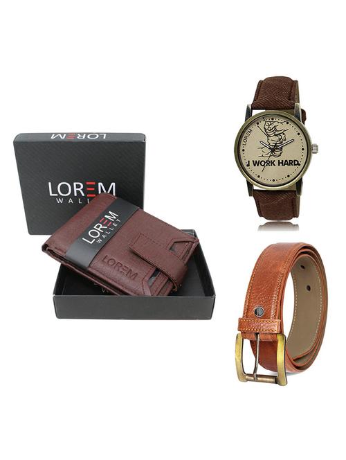 belt, wallet & watch gift combo - 19369854 - Very Small Image - 1