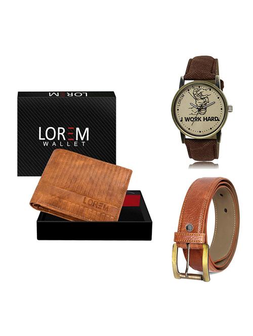 belt, wallet & watch gift combo - 19369874 - Very Small Image - 1
