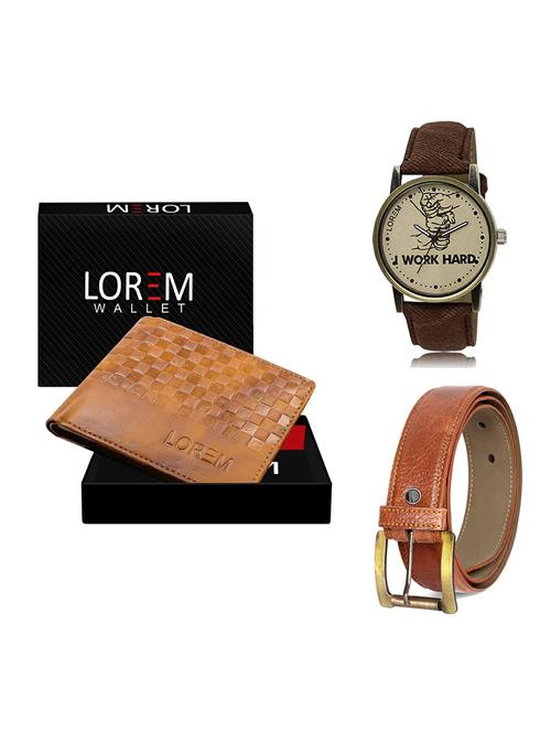 belt, wallet & watch gift combo - 19369882 - Very Small Image - 1
