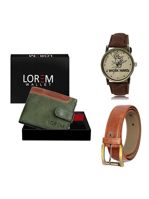 belt, wallet & watch gift combo - 19369891 - Very Small Image - 1