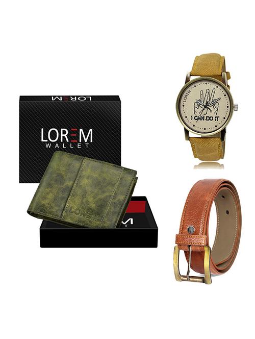 belt, wallet & watch gift combo - 19369908 - Very Small Image - 1