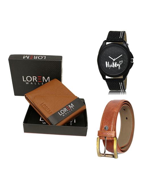 belt, wallet & watch gift combo - 19369937 - Very Small Image - 1