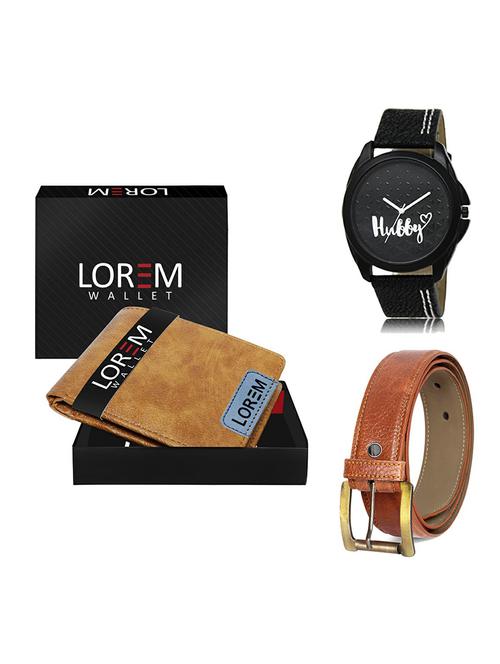 belt, wallet & watch gift combo - 19369946 - Very Small Image - 1