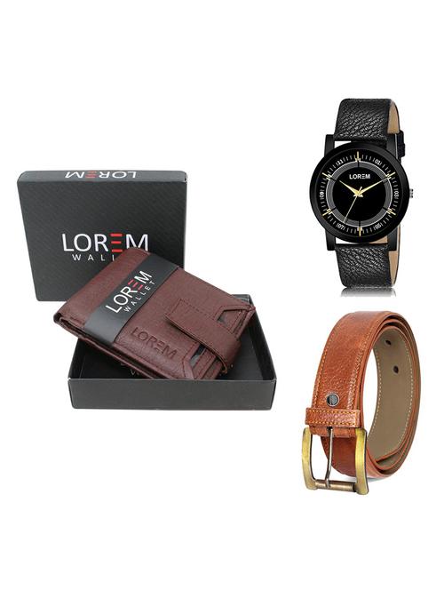 belt, wallet & watch gift combo - 19370169 - Very Small Image - 1