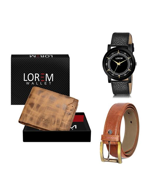 belt, wallet & watch gift combo - 19370181 - Very Small Image - 1