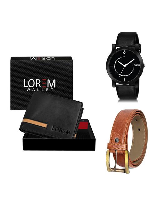 belt, wallet & watch gift combo - 19370247 - Very Small Image - 1