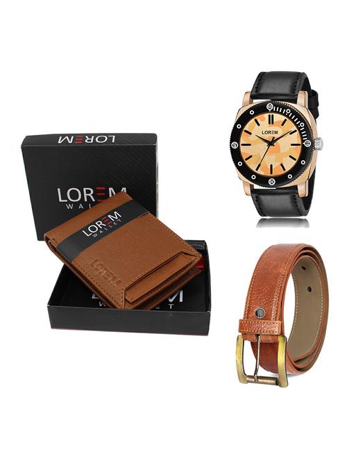 belt, wallet & watch gift combo - 19370254 - Very Small Image - 1