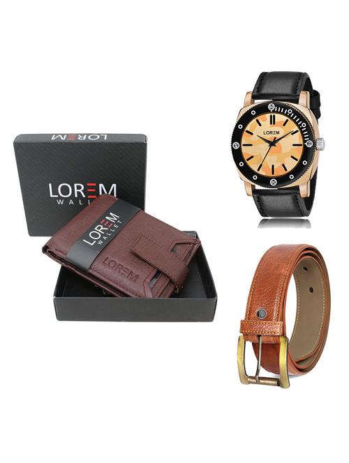 belt, wallet & watch gift combo - 19370259 - Very Small Image - 1