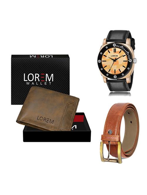belt, wallet & watch gift combo - 19370274 - Very Small Image - 1
