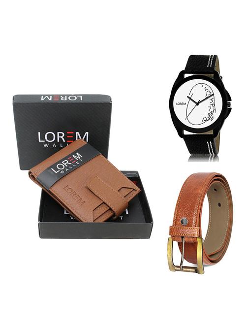belt, wallet & watch gift combo - 19370395 - Very Small Image - 1