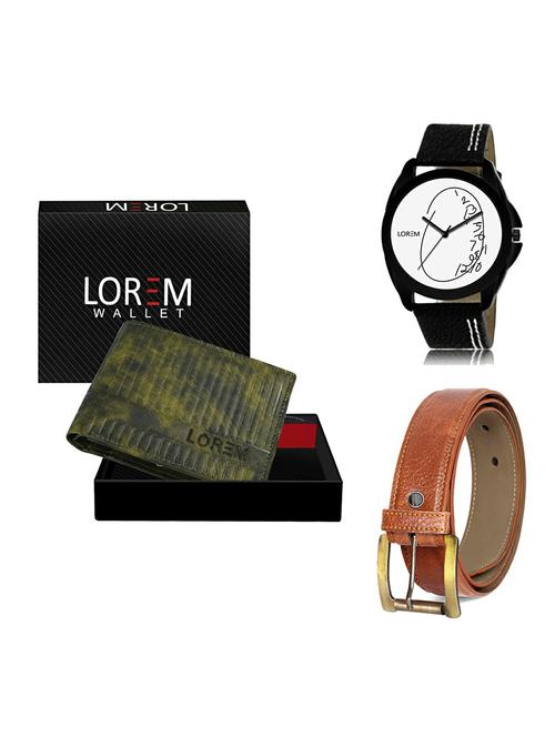 belt, wallet & watch gift combo - 19370415 - Very Small Image - 1