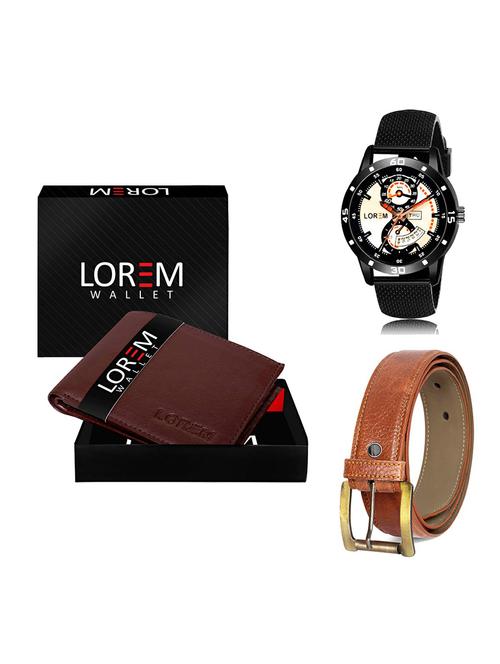 belt, wallet & watch gift combo - 19370444 - Very Small Image - 1
