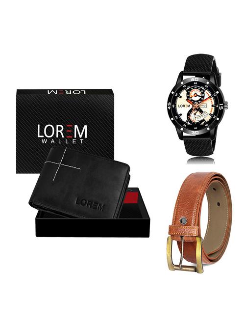 belt, wallet & watch gift combo - 19370470 - Very Small Image - 1