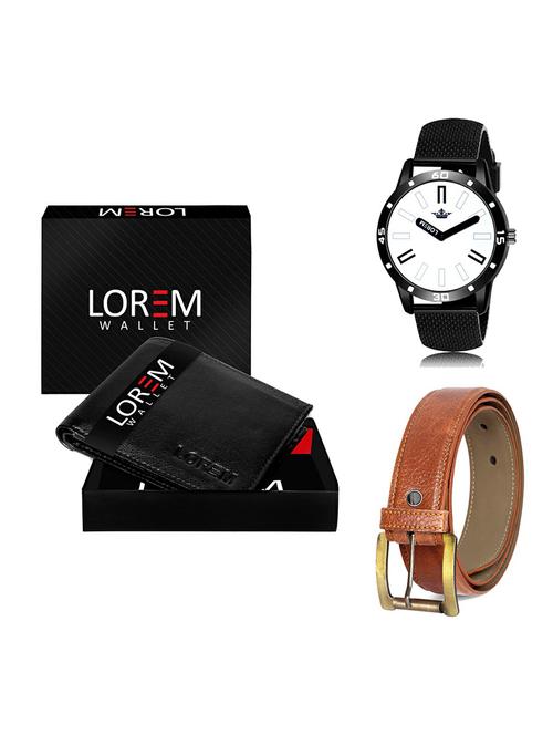 belt, wallet & watch gift combo - 19370490 - Very Small Image - 1