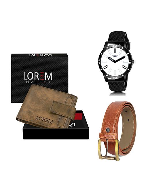 belt, wallet & watch gift combo - 19370498 - Very Small Image - 1