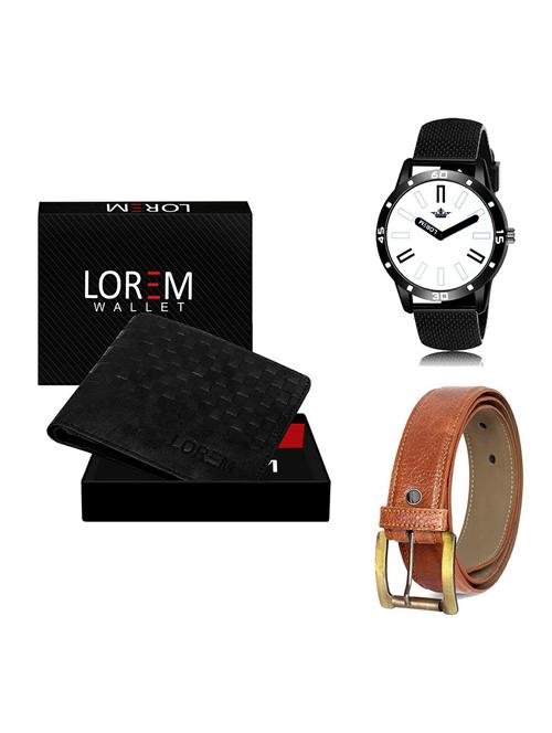 belt, wallet & watch gift combo - 19370514 - Very Small Image - 1