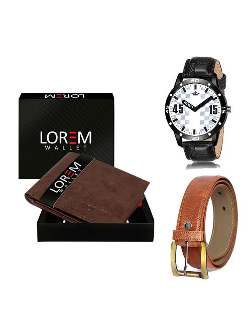 belt, wallet & watch gift combo - 19370532 - Very Small Image - 1