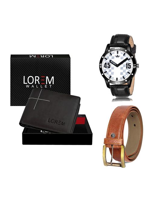 belt, wallet & watch gift combo - 19370561 - Very Small Image - 1