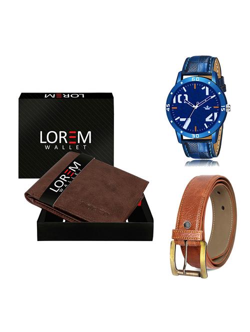 belt, wallet & watch gift combo - 19370577 - Very Small Image - 1