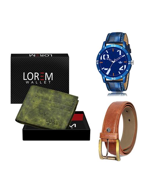 belt, wallet & watch gift combo - 19370582 - Very Small Image - 1