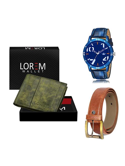belt, wallet & watch gift combo - 19370583 - Very Small Image - 1
