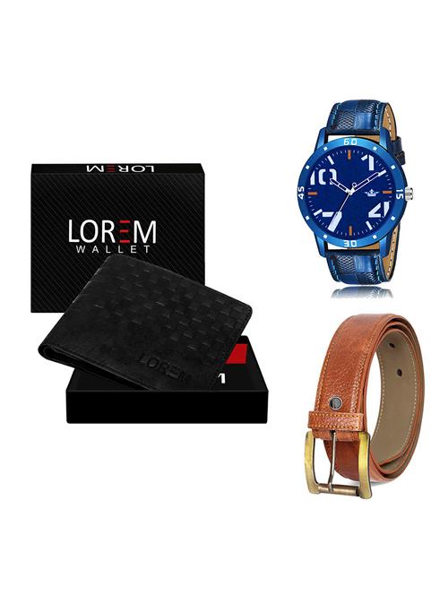 belt, wallet & watch gift combo - 19370604 - Very Small Image - 1
