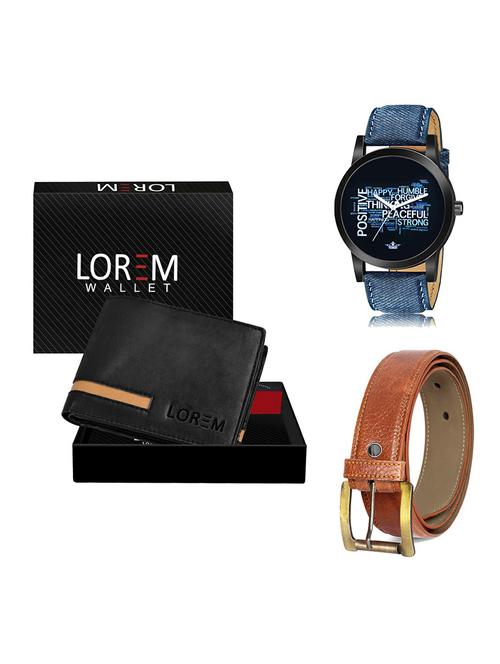 belt, wallet & watch gift combo - 19370652 - Very Small Image - 1