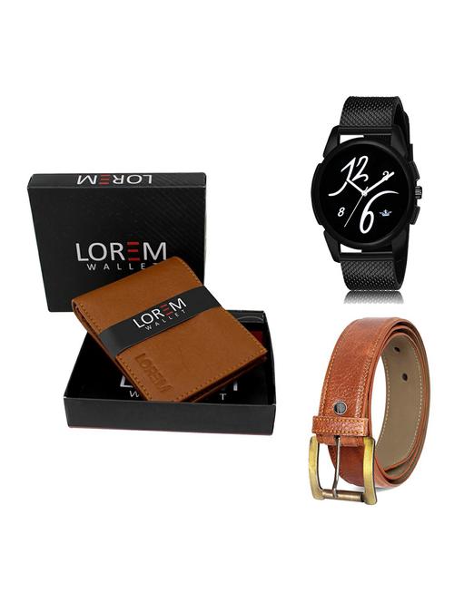 belt, wallet & watch gift combo - 19370658 - Very Small Image - 1