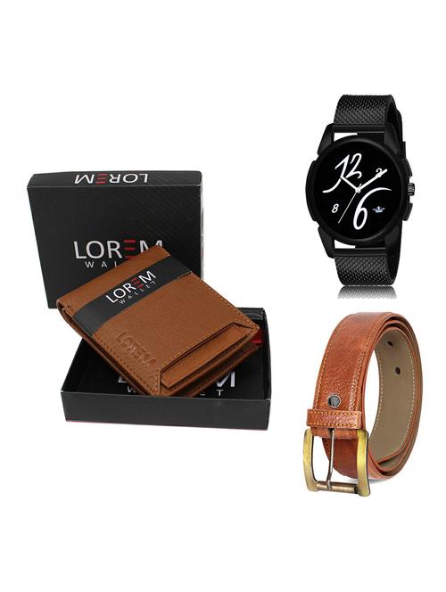 belt, wallet & watch gift combo - 19370659 - Very Small Image - 1