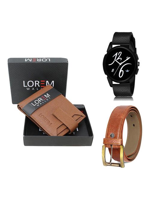belt, wallet & watch gift combo - 19370665 - Very Small Image - 1